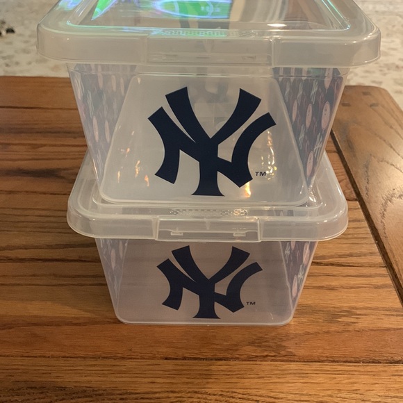 New York Yankees storage containers set of 2 - Picture 3 of 7